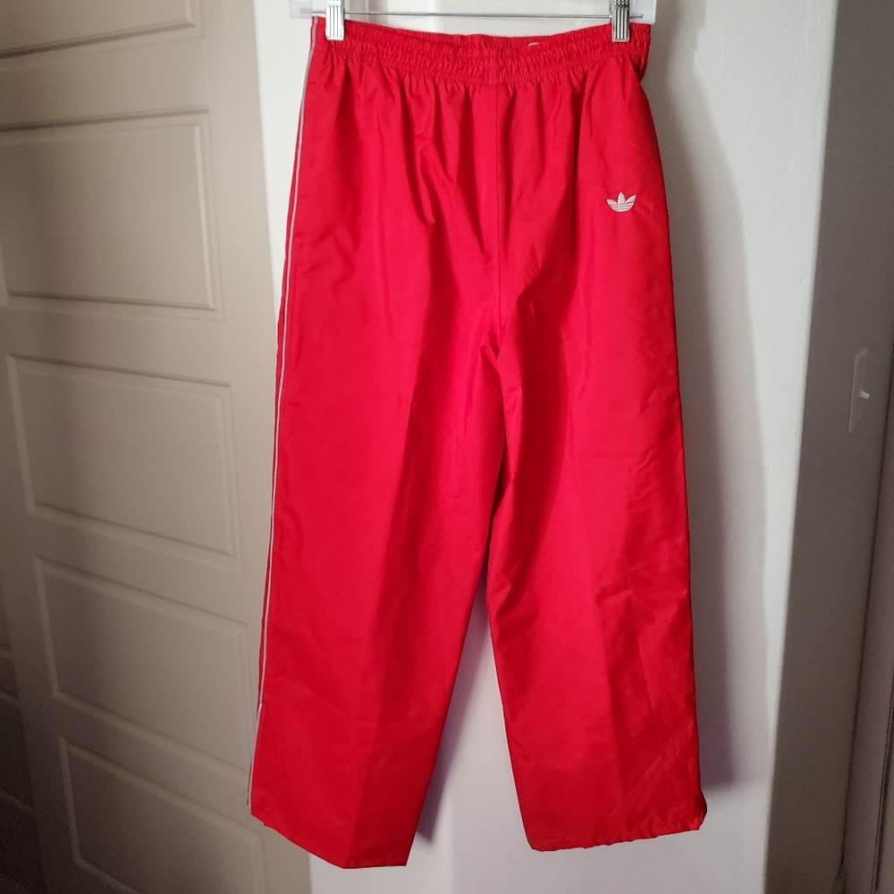 Adidas 80's Vintage Red 2PC Hooded Jacket & Joggers Tracksuit - Picture 11 of 16